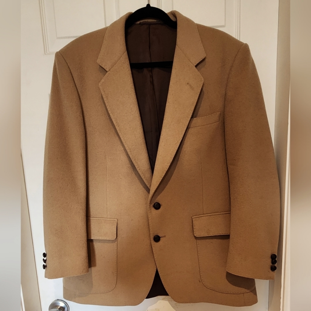 Mens Lambs wool/Wool/Camel hair London Fog jacket. Suze 44 short, Excellent cond
